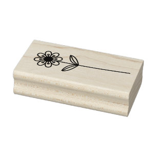 Sello De Caucho Crea Tu Propio Campo Caprichoso Floral Flor de Flo