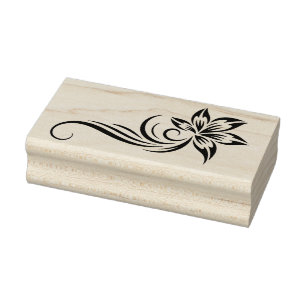 Sello De Caucho Crea tu propio estilo de tatuaje Flor de tallo en 