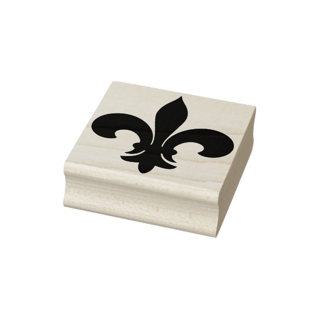 Sello De Caucho Crea Tu Propio Fleur De Lis Ancho (Sello)