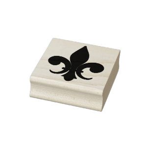 Sello De Caucho Crea tu propio Fleur De Lis real
