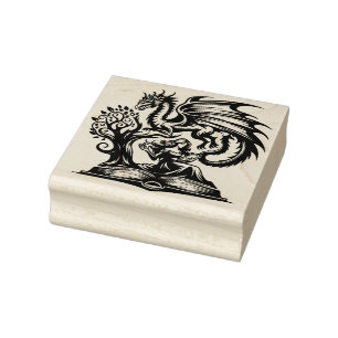 Sello De Caucho Crea Tu Propio Grimorio de Hechicera de Dragones