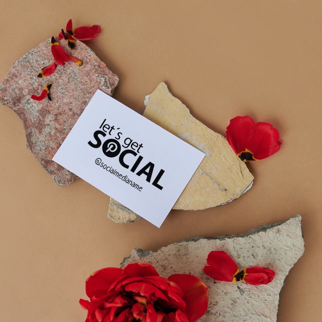 Sello De Caucho Crea tu propio Let's get social on Pinterest (Subido por el creador)