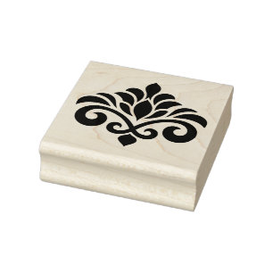 Sello De Caucho Crea tu propio logotipo de emblema fleur ornamenta