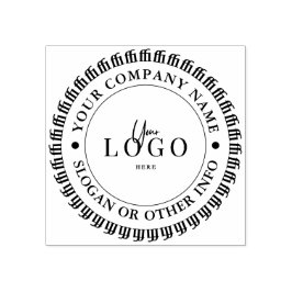Sello De Caucho Crea tu propio logotipo empresarial redondo modern
