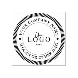 Sello De Caucho Crea tu propio logotipo empresarial redondo modern