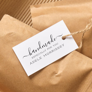 Sello De Caucho Crea tu propio nombre hecho a mano simple