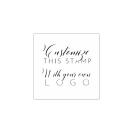 Sello De Caucho Crea tu propio Personalizado Elegante Logotipo par