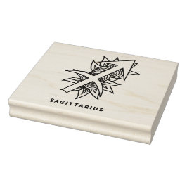 Sello De Caucho Crea tu propio Sagittarius Zodiac elegante