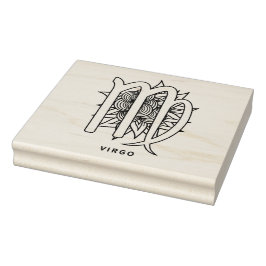Sello De Caucho Crea tu propio Virgo Zodiac elegante