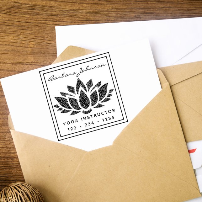 Sello De Caucho Crea tu propio yoga de flores de Lotus (Subido por el creador)