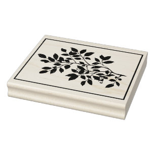 Sello De Caucho Crea tus Propias Ramas Frondosas Sprig Herbal