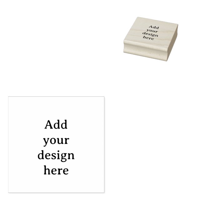 Sello De Caucho Crea tus Propios 2" x 2" Personalizados Simples (Sellado)