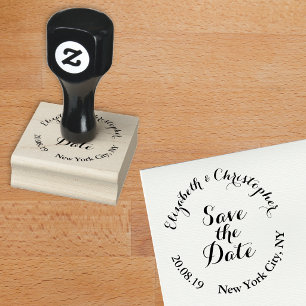 Sello De Caucho Crear escritura elegante personalizada para guarda