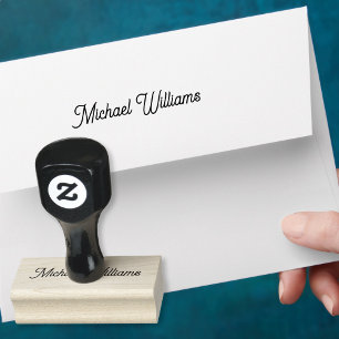 Sello De Caucho Crear firma de nombre elegante personalizado Perso