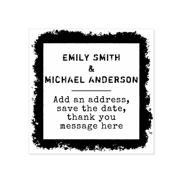 Sello De Caucho Crear propio Personalizado STAMP Texto en problema (Impresión)