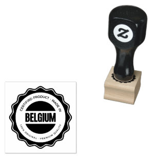 Sello De Caucho Crear su logotipo o la manija de madera negra a ch