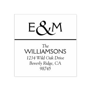 Sello De Caucho Crear su propia dirección de devolución