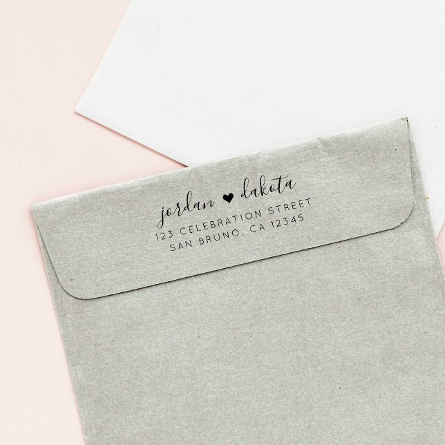 Sello De Caucho Crear su propia dirección de devolución de Boda de (Subido por el creador)