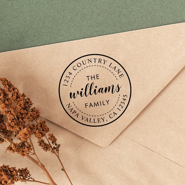 Sello De Caucho Crear su propia dirección de devolución de caligra (Subido por el creador)