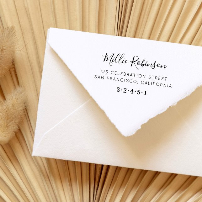 Sello De Caucho Crear su propia dirección de devolución de script  (Subido por el creador)