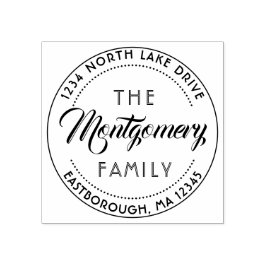 Sello De Caucho Crear su propia dirección de devolución de script 