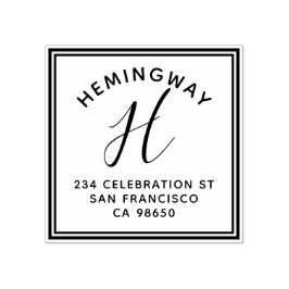 Sello De Caucho Crear su propia dirección de retorno de script de 