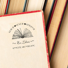 Sello De Caucho Crear su propia Moda Nombre personalizado Ex Libri