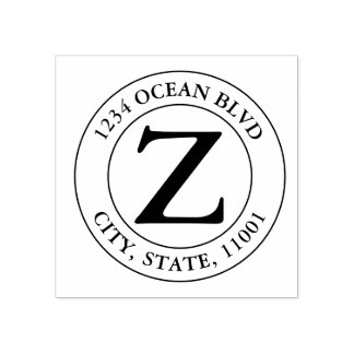 Sello De Caucho Crear su propia ronda de nombres de familia de mon