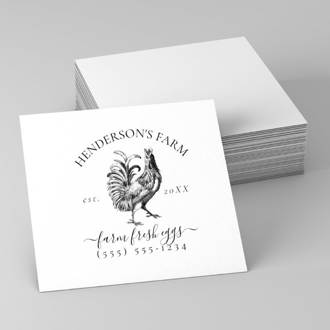 Sello De Caucho Crear su propio cárter de huevos de Personalizado  (Create Your Own Vintage Custom Farm Egg Carton Rubber Stamp)