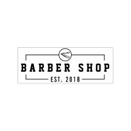 Sello De Caucho Crear su propio logotipo comercial de Barbershop P