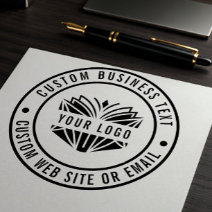 Sello De Caucho Crear su propio logotipo de nombre de negocio Pers