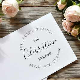 Sello De Caucho Crear su propio nombre de Moda Personalizado y dir