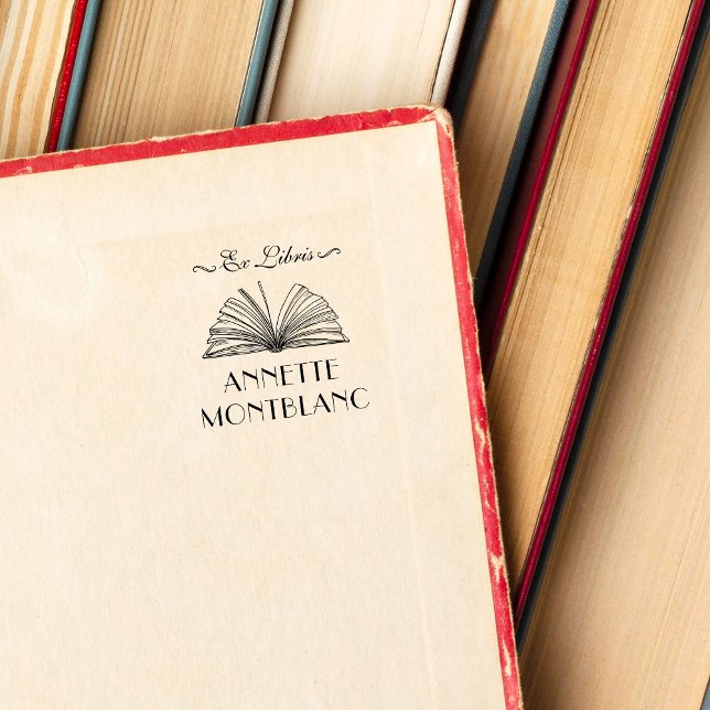 Sello De Caucho Crear su propio nombre personalizado Ex Libris Boo (Subido por el creador)