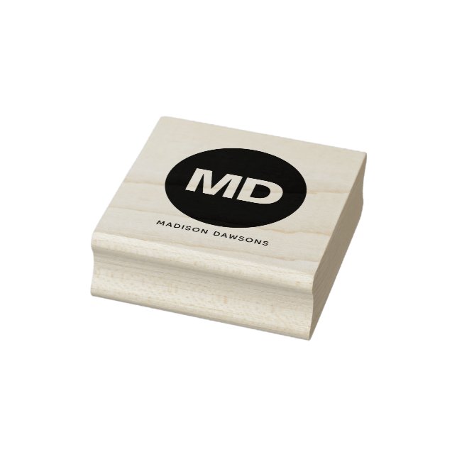 Sello De Caucho Crear su propio Personalizado negrita monocromátic (Sello)