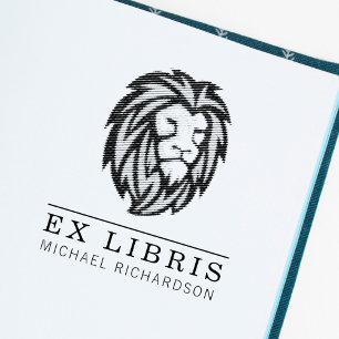 Sello De Caucho Crear tu propio Emblem de León Ex Libris
