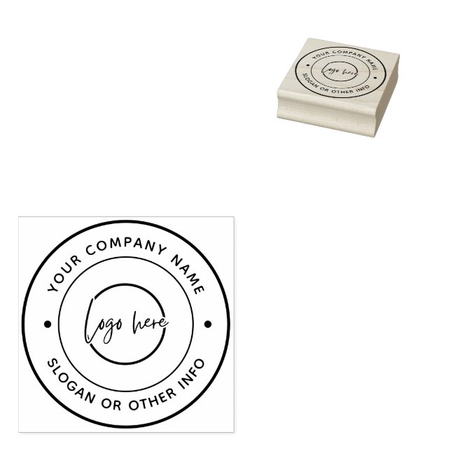 Sello De Caucho Create Your Own Custom Business Logo Rubber Stamp (Sellado)