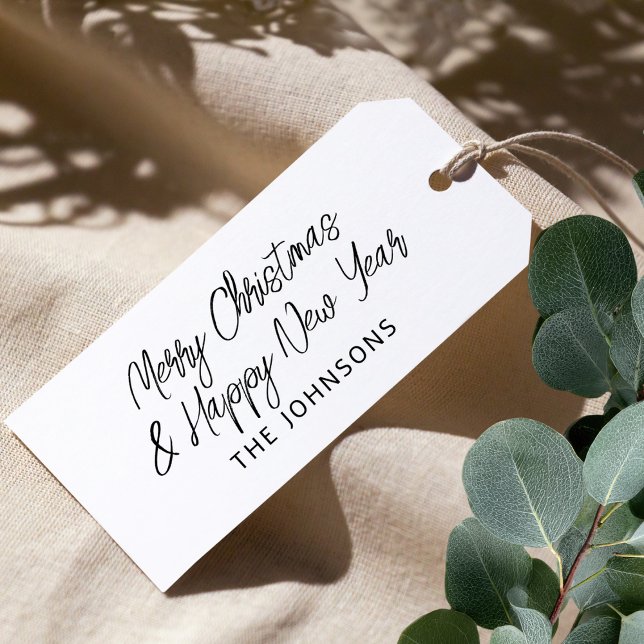 Sello De Caucho Create Your Own Stylish Script Christmas Greetings (Subido por el creador)