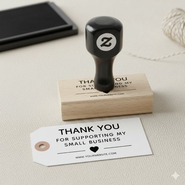 Sello De Caucho Create Your Own Thank You Supporting (Subido por el creador)