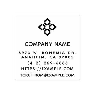 Sello De Caucho Cree su propio nombre de Square Company