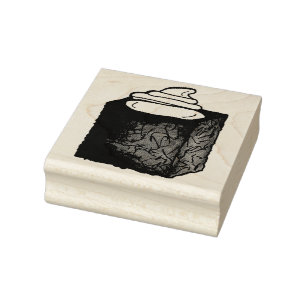Sello De Caucho Crema batida de pastel de pan de jengibre para nav
