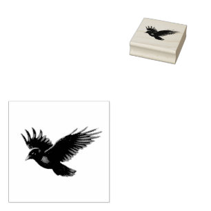 Sello De Caucho Crow vintage moderno