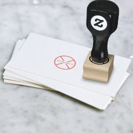 Sello De Caucho Cruz circular personalizado canjeada