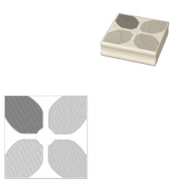 Sello De Caucho Cruz de Flor