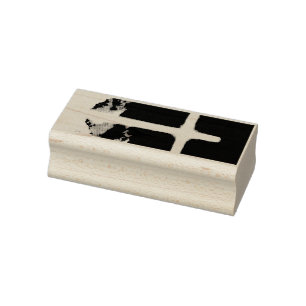 Sello De Caucho Cruz del cristiano ligero del personalizable del