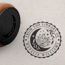 Sello De Caucho Crystal Moon de la biblioteca de