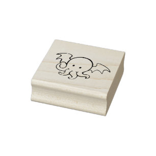 Sello De Caucho Cthulhu pulpo