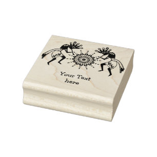 Sello De Caucho Cultura de los nativos estadounidenses - Baile sol