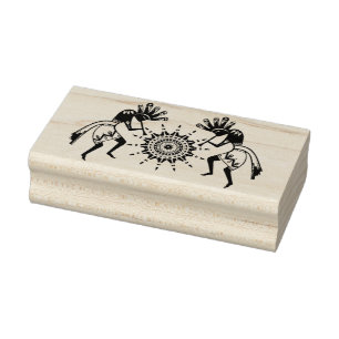 Sello De Caucho Cultura de los nativos estadounidenses - Baile sol