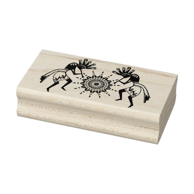 Sello De Caucho Cultura de los nativos estadounidenses - Baile sol (Sello)