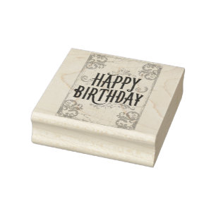 Sello De Caucho cumpleaños feliz
